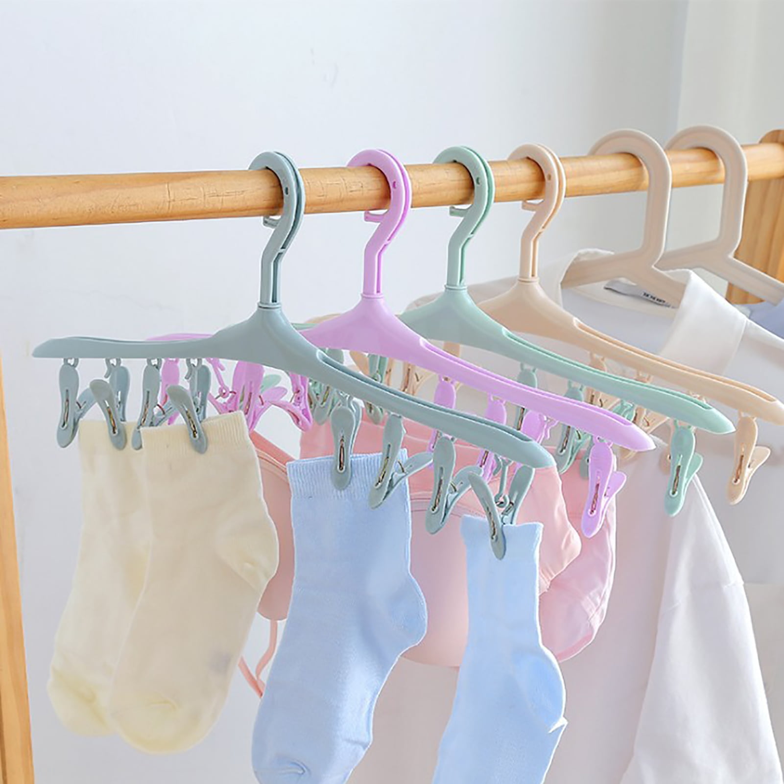 Vnanda 2Packs Non-Slip Clothes Hangers for Baby and Kids Hangers with ...