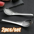 thumbnail image 1 of Vnanda 2Packs Small Slotted Spoons,Spherification Spoon Stainless Steel Slotted Spoons Strainers Caviar Colander Spherification Molecular Slotted Bar Spoon for Kitchen, 1 of 1
