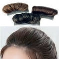 thumbnail image 1 of Vnanda 2Pcs Hair Bun Invisible False Hair Clip, Hair Base Bump Fluffy Hair Pad Styling Insert Tool Volume Fluffy Princess Styling Increased Hair Pad, 1 of 7