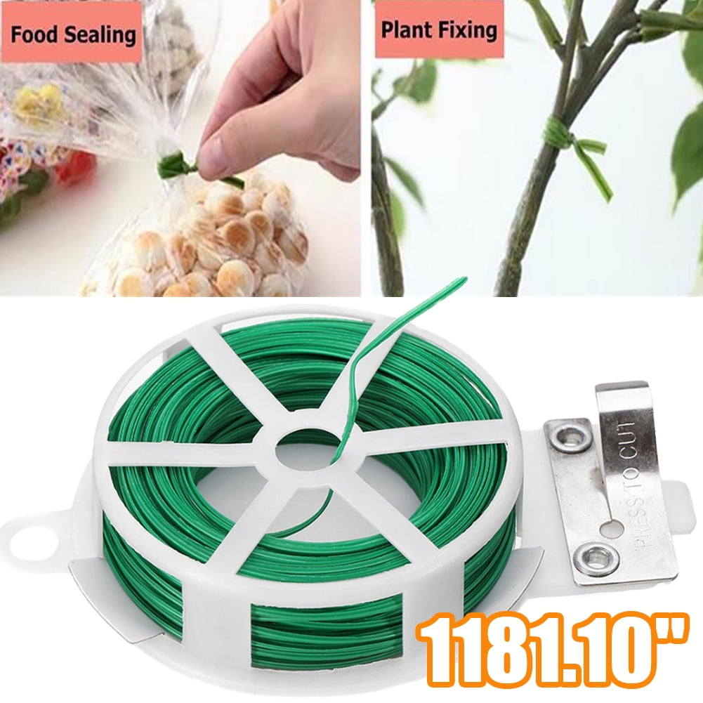 Image: https://i5.walmartimages.com/seo/Vnanda-30M-Garden-Wire-Garbage-Ties-Multipurpose-Twist-Heavy-Duty-Plastic-Coated-Bread-Plant-Bag-Home-Office_167cea02-0824-45f7-b44b-53214924ffad.4a68a2e2ca67e9c484befcdf16c39443.jpeg CheersUS 30 m Multipurpose Wire Twist Ties Green - Walmartcom