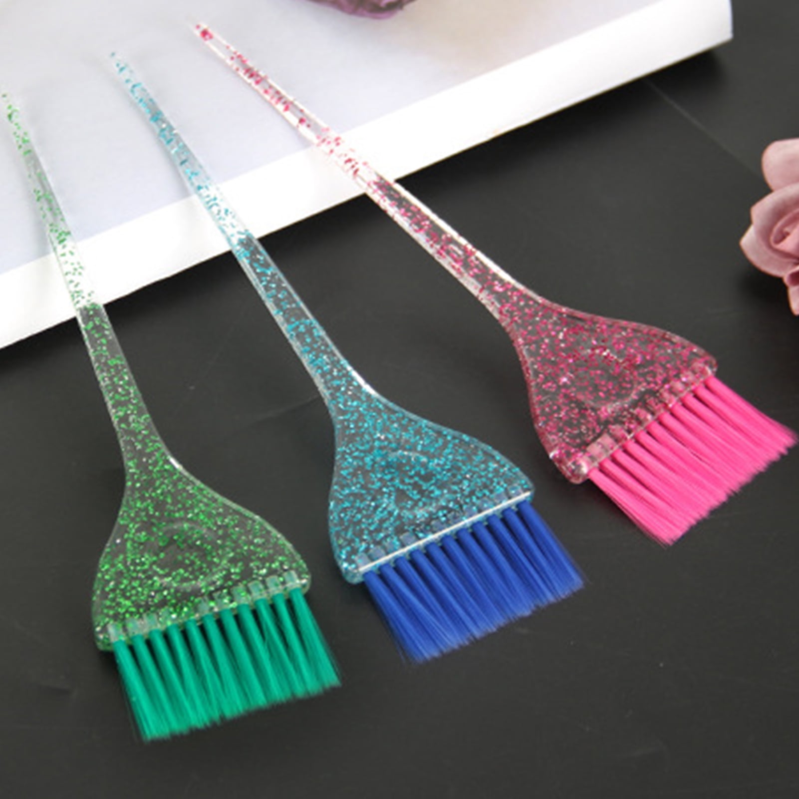 Vnanda 3Pcs Set Hair Color Brush Hair Coloring Brush for Hair Dye