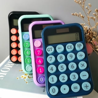 School Supplies Deals！Mini Calculator Pocket Size,8-Digits LCD Large  Display Screen Basic Calculator for Students,Candy Color Portable Desktop