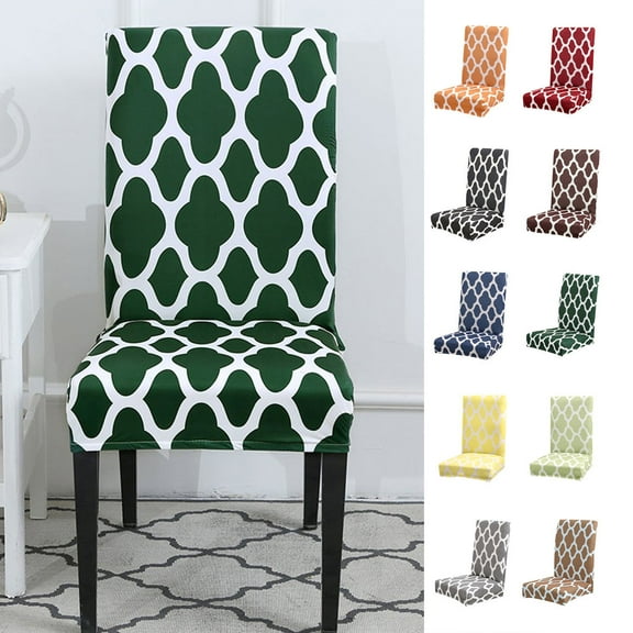 Vnanda Chair Covers for Dining Room - Stretch Chair Slipcovers for Decorative Seat Protector Armless Removable Washable Elastic Dinner Universal Spandex Solid Chair Slip Covers Set