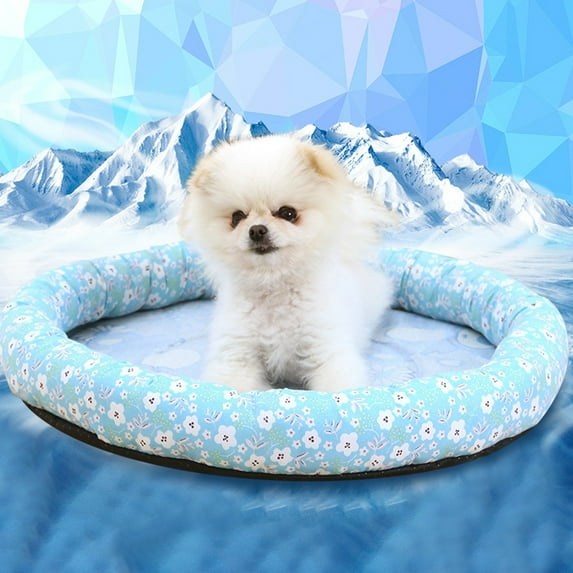 Vnanda Cooling Pet Bed for Small Medium Dog and Cat Plush Nest Puppy Sleeping Bed Sofa Cushion for Indoor Outdoor