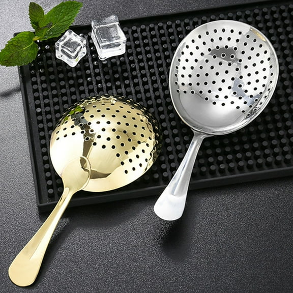 Vnanda Julep Strainers Bar Strainer Cocktail Strainer Stainless Steel Cocktail Strainer Spoon for Cocktail Drinks Home or Commercial Bar Use