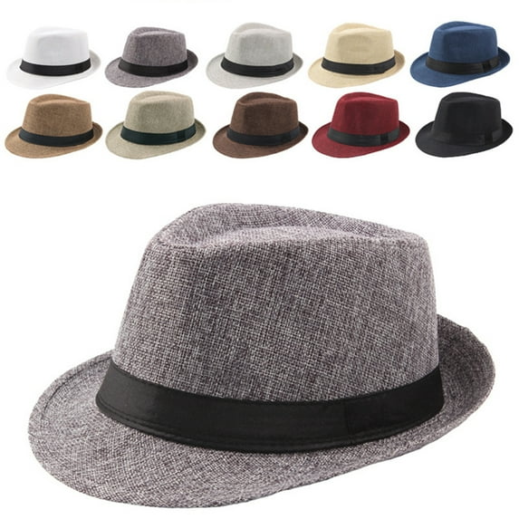 Vnanda Summer Beach Sun Hats for Men Foldable Floppy Travel Packable Staw Hat, Wide Brim Hat