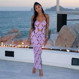 Hybrid & Company Women's Sexy Bodycon Stretch Knee Length
