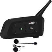 Vnetphone Motorcycle V6 Bluetooth Intercom 1200M Full Duplex Motorbike Snowmobile Helmet Skiing Communication Interphone Headset Waterproof 6 RidersSingle