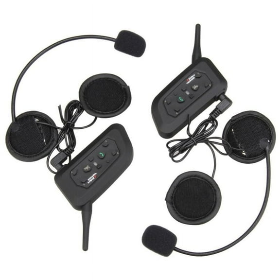Vnetphone V6 Motorcycle Helmet Bluetooth Intercom Interphone Headset Moto Intercomunicador 2 Pack