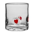 thumbnail image 1 of Vnice Valentine's Day Icon Juice Glass 14 Ounce Heart Themed Drinking Glasses for Party, Cute Double Old Fashioned Reusable Cups for Home Bar Decor Lovely Gifts,D, 1 of 6