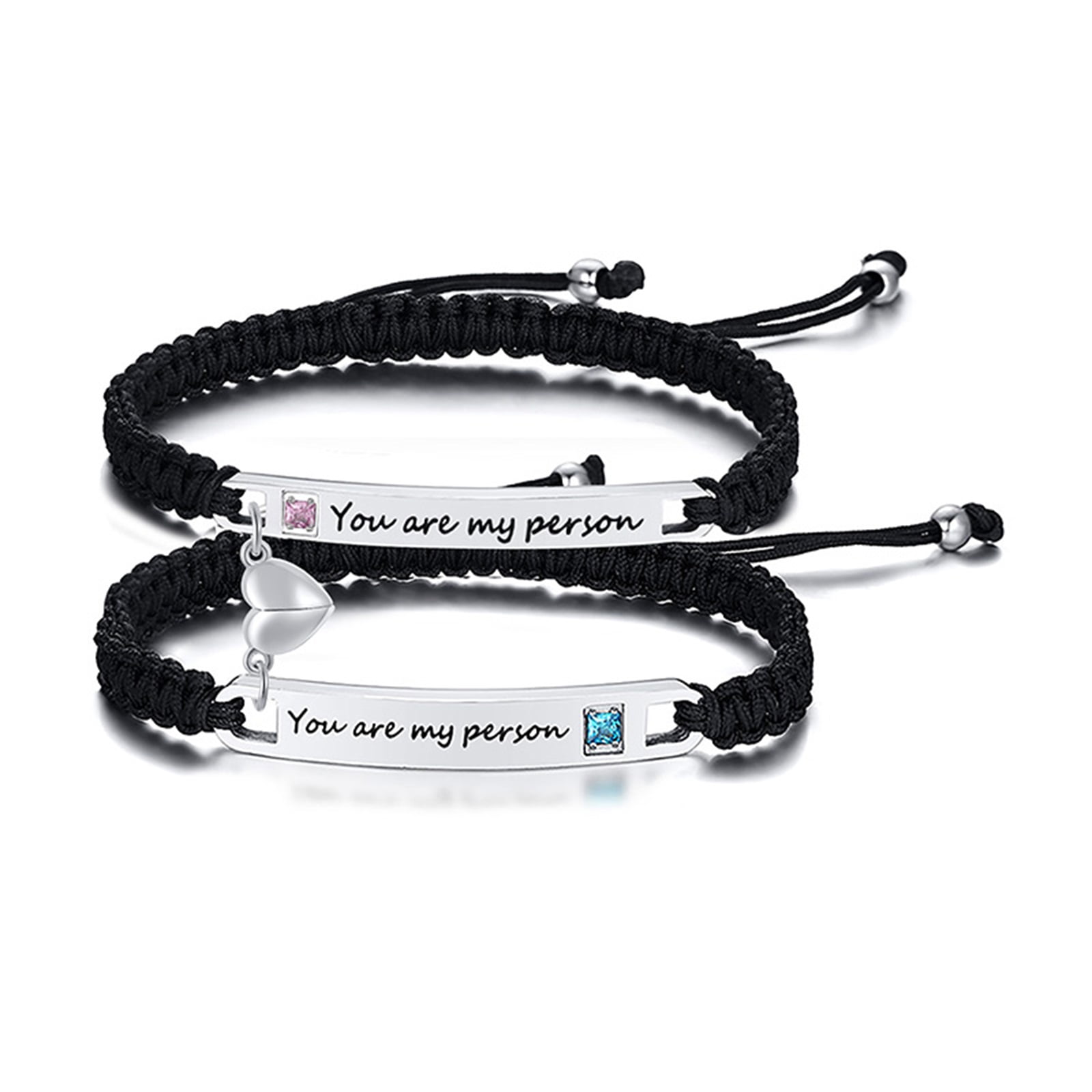 Vnox Magnetic Couple Bracelet for Him and Her, Magnetic Mutual