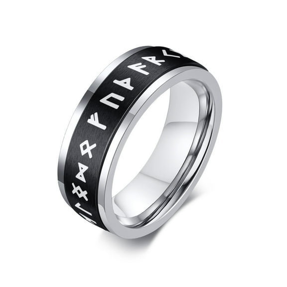 Vnox Men's Anxiety Ring, Stainless Steel Viking Fidget Rings