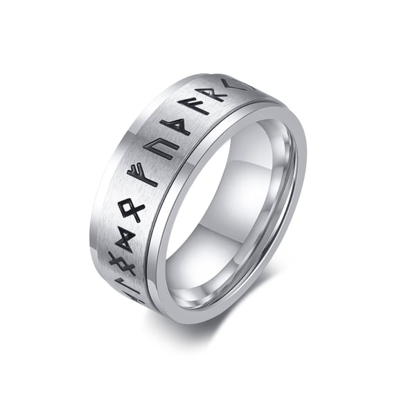 Vnox Men's Anxiety Ring, Stainless Steel Viking Fidget Rings