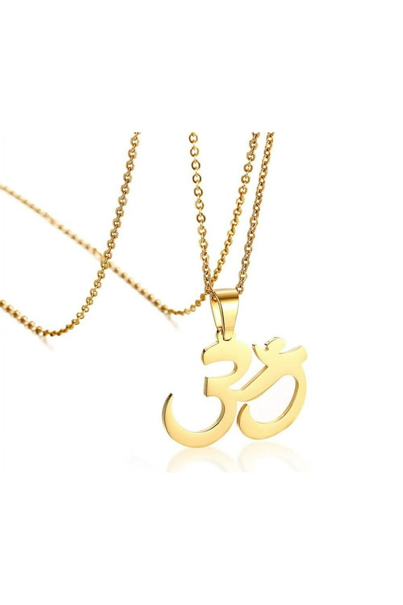 Om Necklace for Women, Meditation Yoga Necklace for Breathing Relaxing