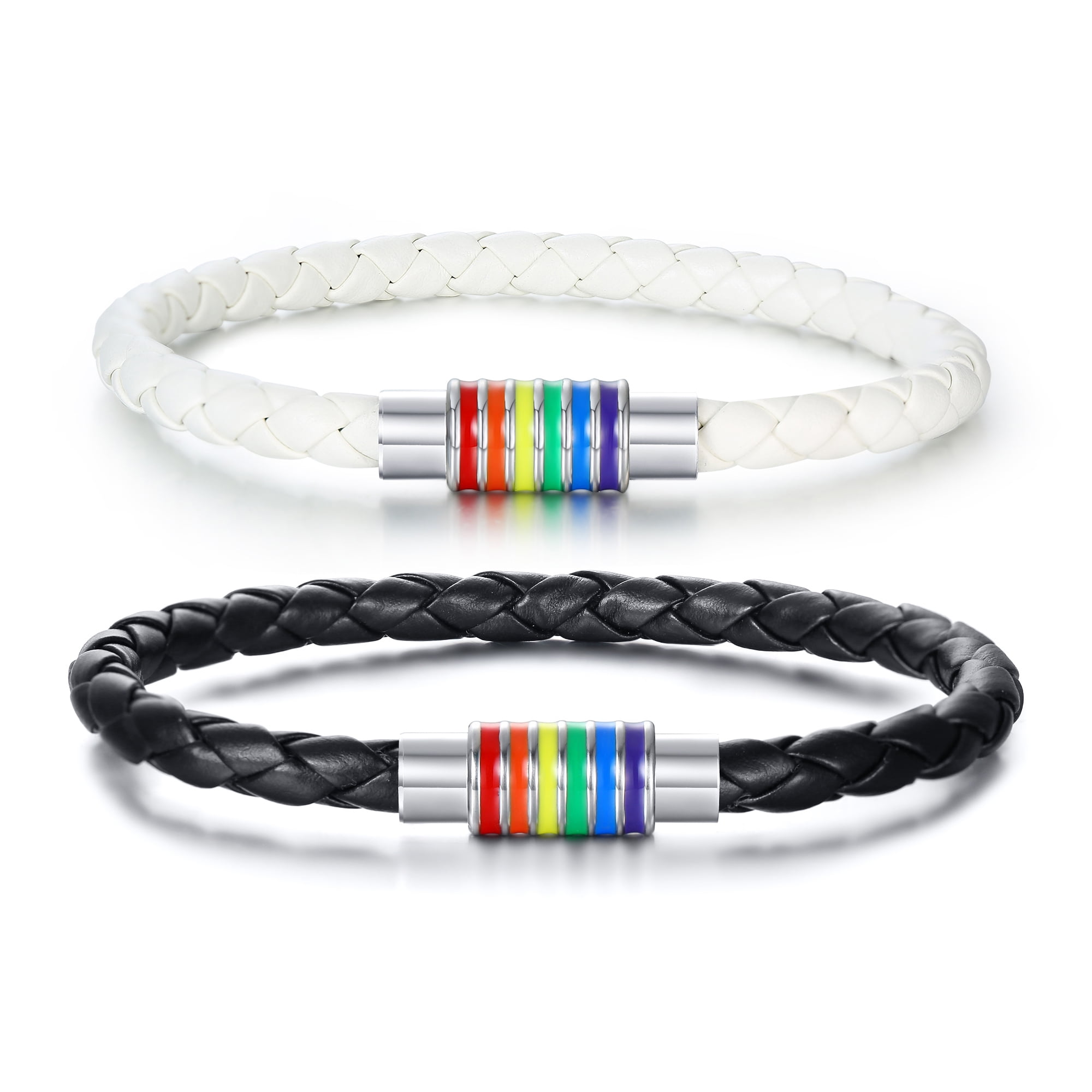 Leather pride bracelet sale