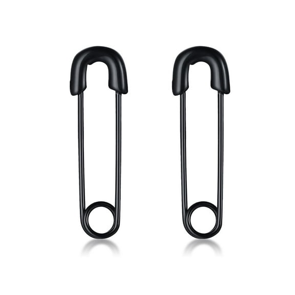 Vnox Safety Pin Earrings, Stainless Steel Paper Clip Earrings, Cartilage Earrings Punk Goth Style