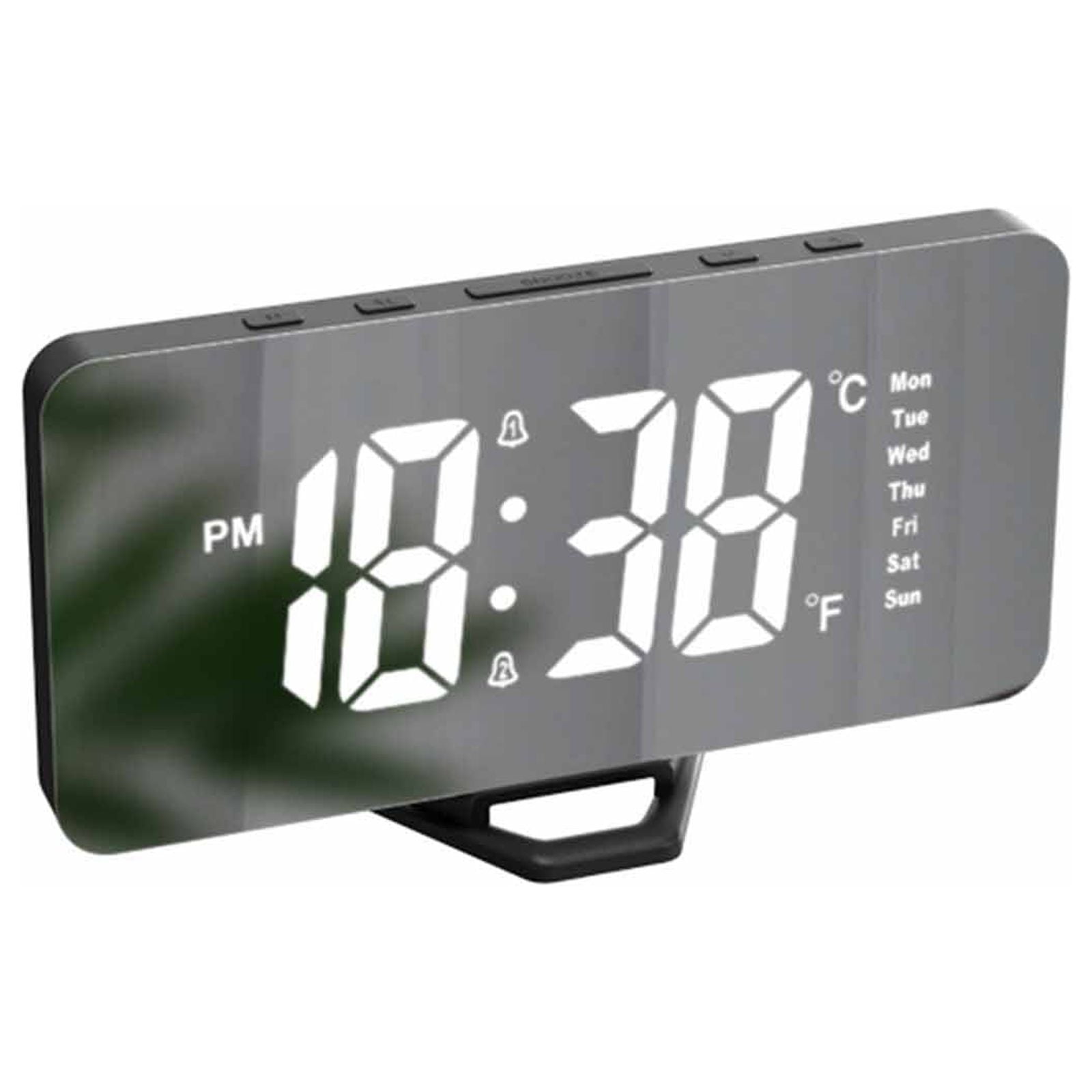 Vntub Clearance Digital Alarm Clock,Large Display LED Mirror Electronic