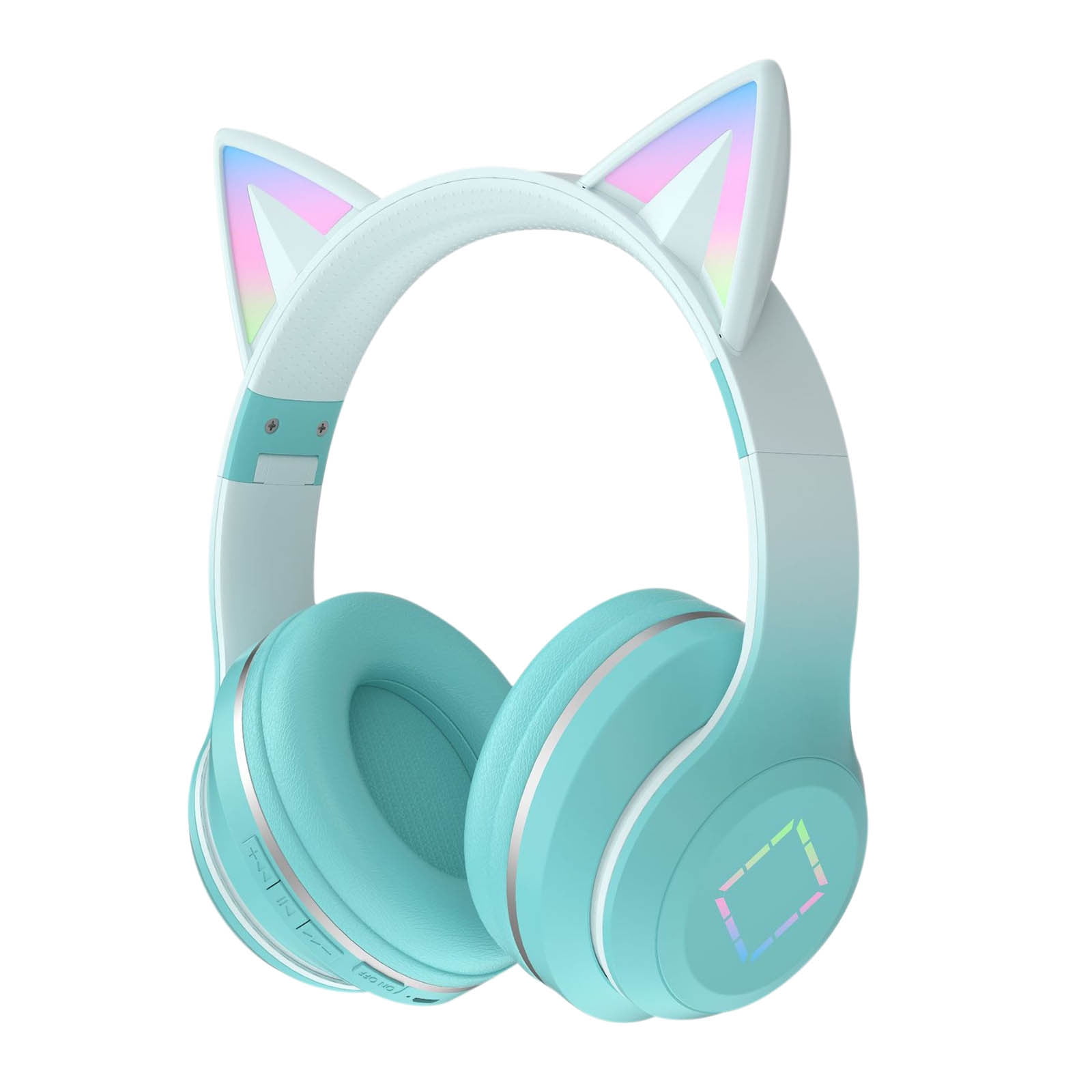 Vntub Clearance Kids Wireless Over Ear Bluetooth Headphones Cute RGB