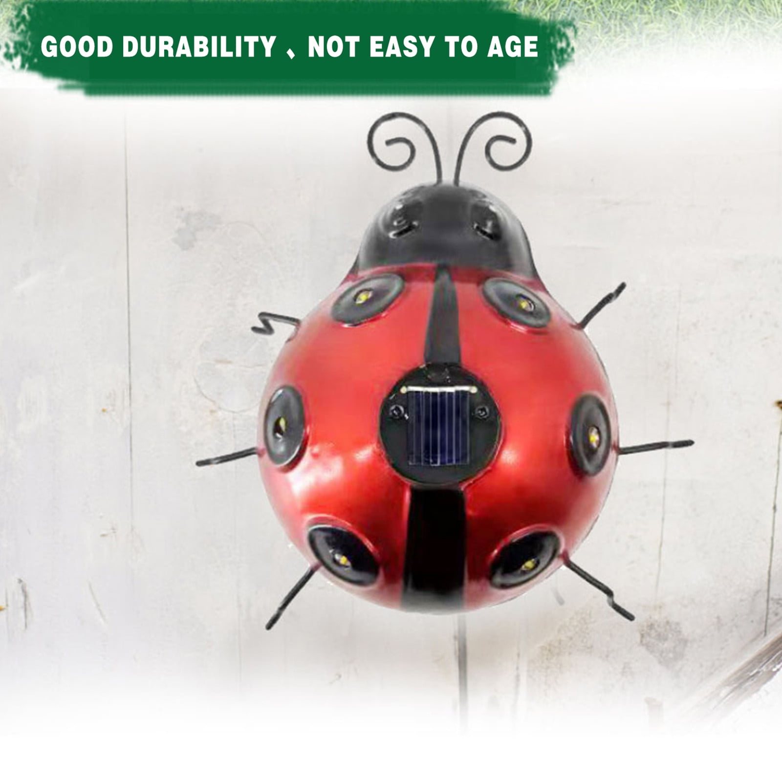 Vntub Clearance Metal Garden Wall Art Decor Cute Ladybugs