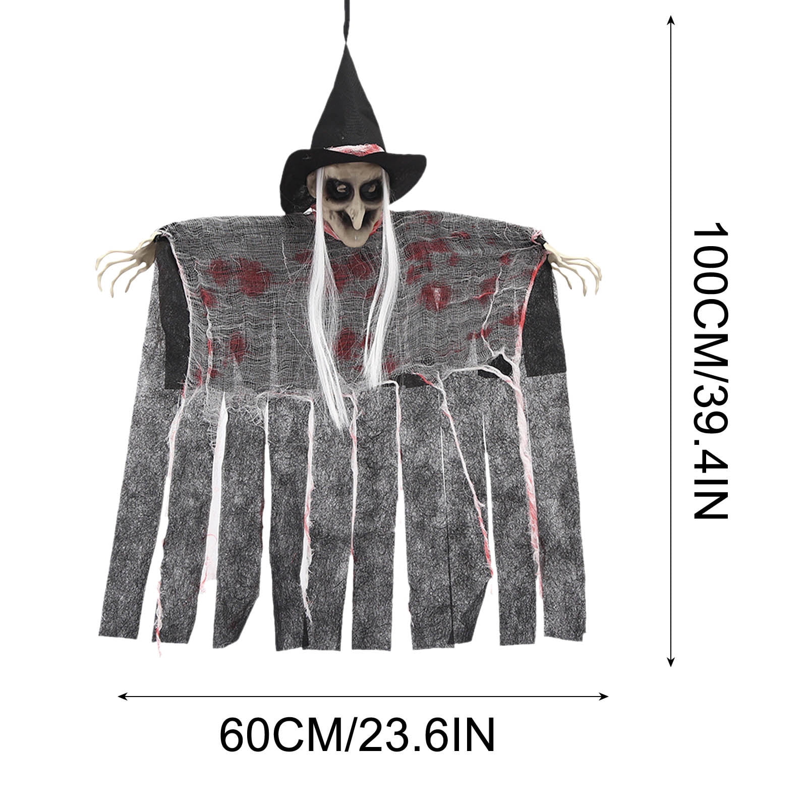 Vntub Clearance New Halloween Props, Witch Decorations, Hanging Ghosts