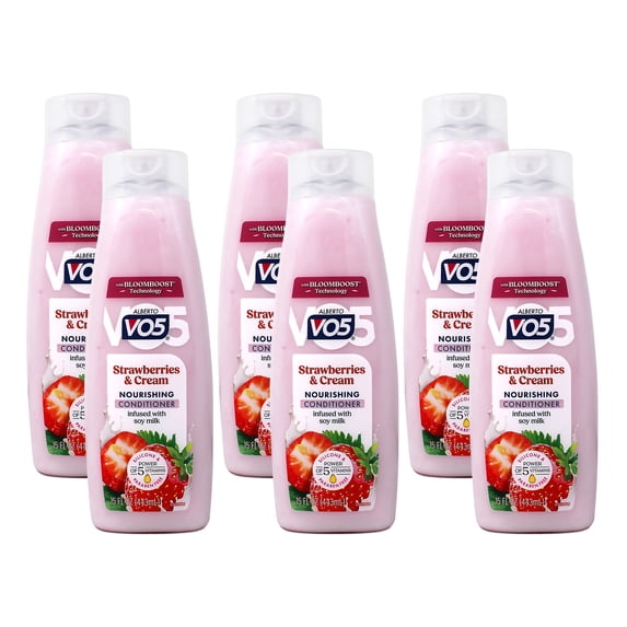 Vo5, Moisturizing Conditioner, Strawberries & Cream, 15 Oz, Pack of 6