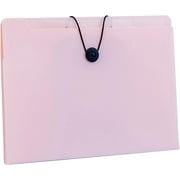 Vobzolite 4 Pack File Folders Letter Size Buckle Design Classified File Folders Documents A4 File Folders - 8 Pockets Plastic File Dividers for Home Office