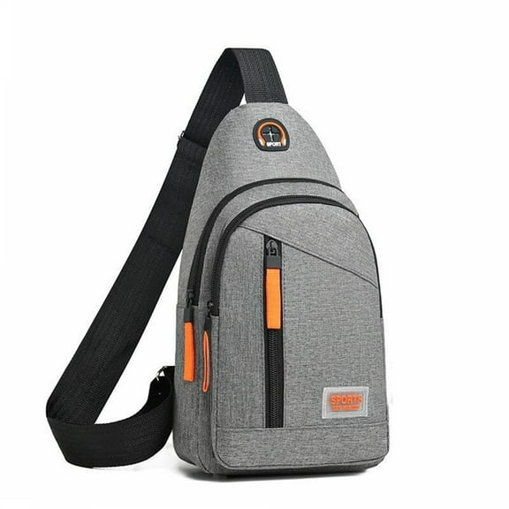 Vobzolite Sling Bag for Men - Crossbody Travel Hiking Daypack with Triple Anti-theft Protection Gray