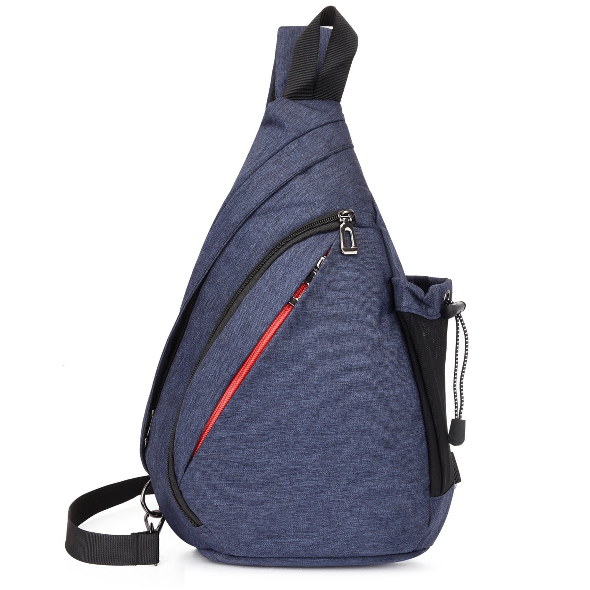 Vobzolite Water-Proof Sling Bag with USB Charging Port: Crossbody Backpack and Shoulder Bag for Travel, Hiking, Cycling, Camping Blue