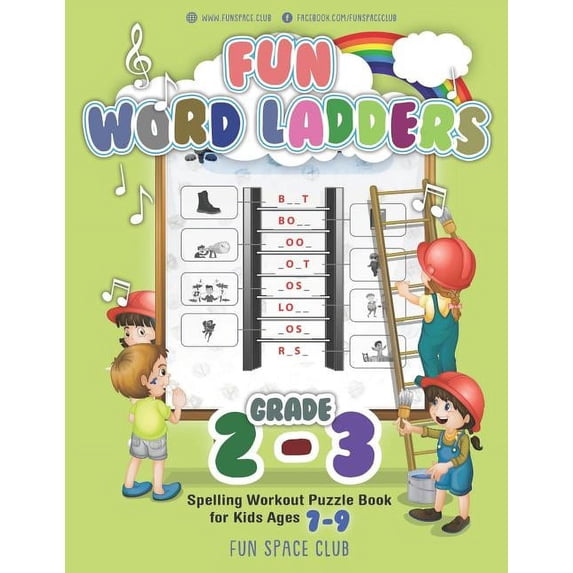 Vocabulary Builder Workbook for Kids Bui Fun Word Ladders Grades 2-3: Daily Vocabulary Ladders Grade 2-3, Spelling Workout Puzzle Book for Kids Ages 7-9, Book 1, (Paperback)