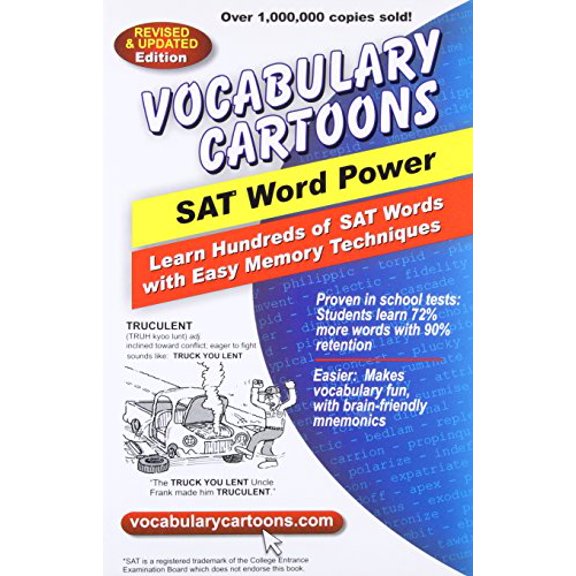 Pre-Owned Vocabulary Cartoons, SAT Word Power: Learn Hundreds of SAT Words Fast with Easy Memory Techniques (Paperback)