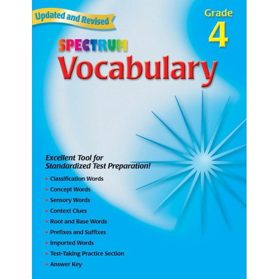 Pre-Owned Vocabulary, Grade 4 (Spectrum) Paperback