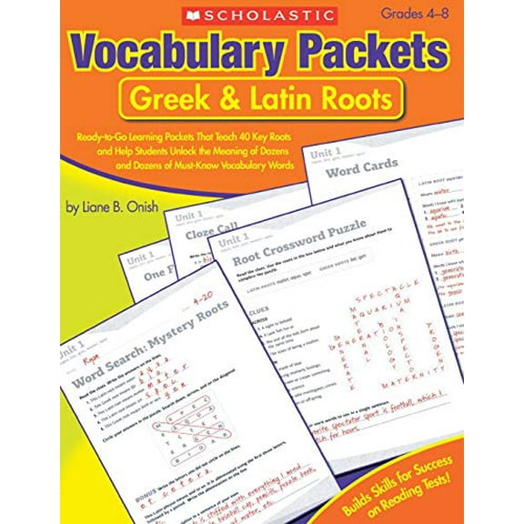 Pre-Owned Vocabulary Packets: Greek & Latin Roots (Paperback) 0545124123 9780545124126