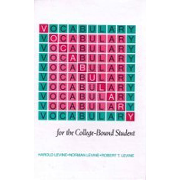 Pre-Owned Vocabulary for the College Bound Student (Item #12-2378) (Hardcover) 0877207623 9780877207627