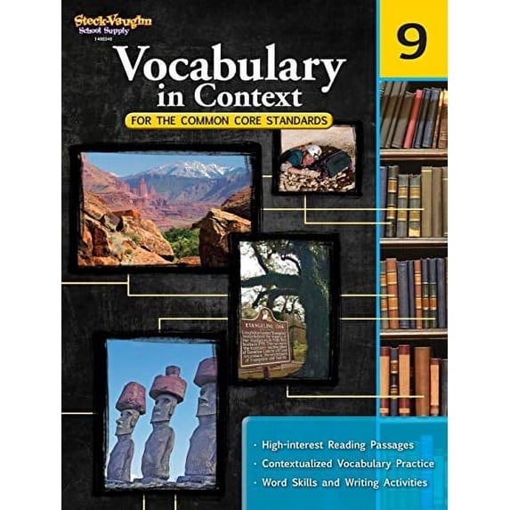 Pre-Owned Vocabulary in Context for the Common Core Standards Reproducible Grade 9 (Paperback) 0547625820 9780547625829