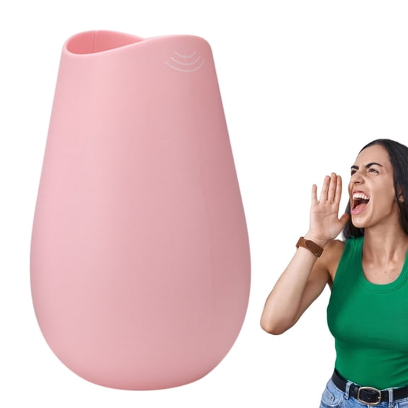 Vocal Dampening Vessel, Sound Isolation Container, Voice Muffling Device, Compact Portable Tool for Performer Rehearsal Stress Relief