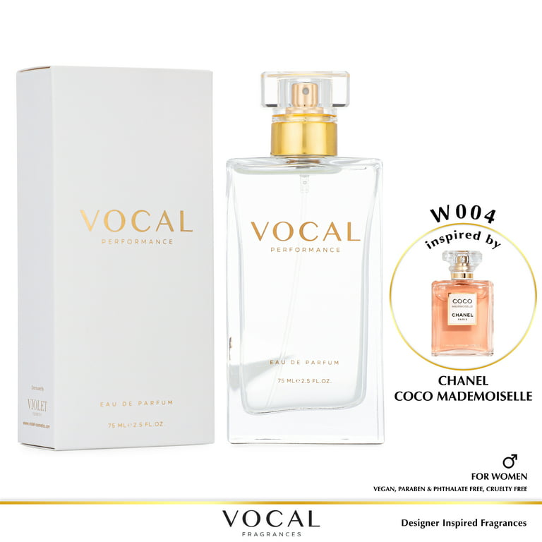 Vocal Fragrance Inspired by Chanel Coco Mademoiselle Eau de Parfum For  Women 2.5 FL. OZ. 75 ml. Vegan, Paraben & Phthalate Free Never Tested on