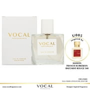Vocal Fragrance Inspired by Maison Francis Kurkdjian Baccarat Rouge 540 Eau de Parfum For Unisex 1.7 FL. OZ. 75 ml. Vegan, Paraben & Phthalate Free Never Tested on Animals