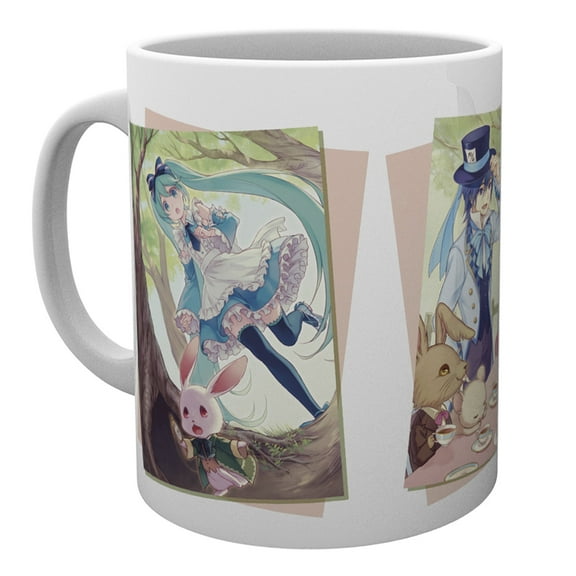 ABYstyle Officially Licensed Vocaloid Hatsune Miku Wonderland 10oz Mug Anime Coffee Cup, Cute Gift for Fans