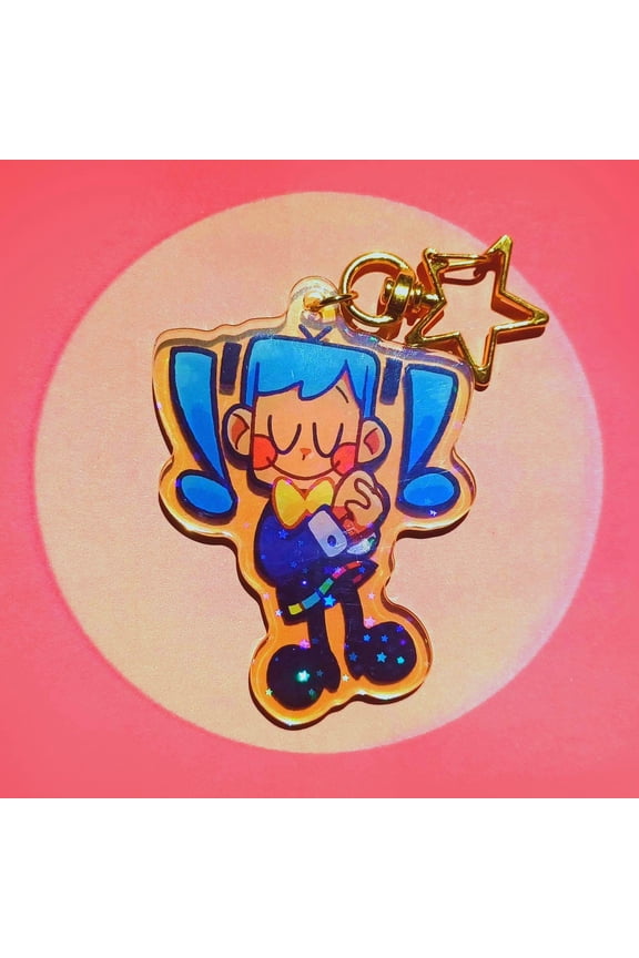 Vocaloid Static Miku 2.5 Holo Acrylic Keychain" (1 keychain)