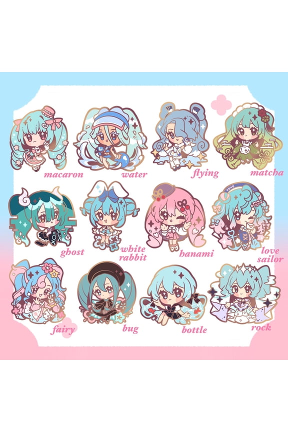 Vocaloid Virtual Singer Miku Sakura Matcha Bunny | 2 inch Keychain (1 keychain)