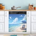 thumbnail image 1 of Vocation Beach Sky Summer Magnetic Dishwasher Cover Magnet Refrigerator Dishwashers Sticker Kitchen Decorative Art Panel Decal 23"x26", 1 of 6