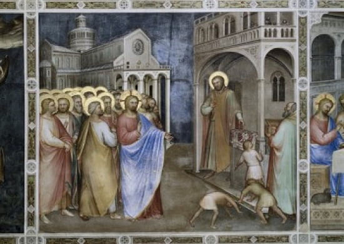 Vocation of Matthew Giusto di Giovanni Menabuoi (op 1363-d 1393 Italian) Fresco Baptistry of the Cathedral Padua Canvas Art - Giusto di Giovanni Menabuoi (18 x 24)