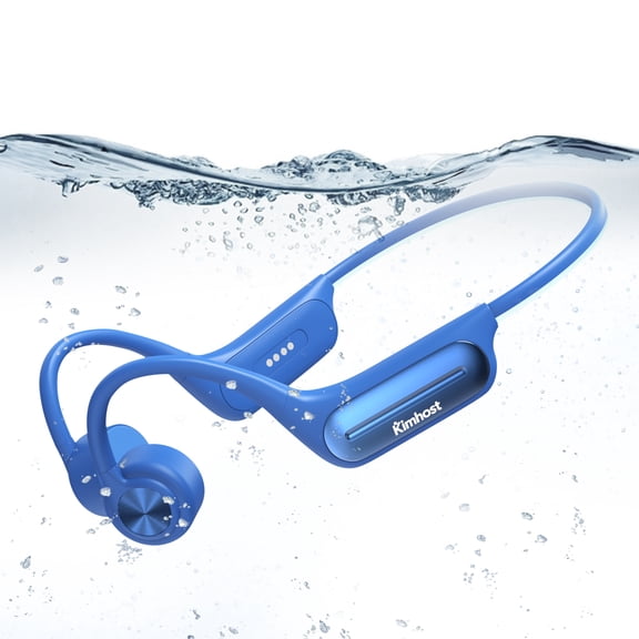 Bone Conduction Headphones, Swim Open Ear Wireless Bluetooth Headsets with IP68 and Bluetooth 5.3