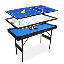Vocheer 46Inch 4 in 1 Combo Game Table, Folding Pool/Billiard, Hockey , Table Tennis, Shuffleboard Table