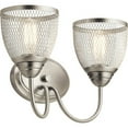 thumbnail image 1 of 55042NI Kichler Lighting Voclain - 2 Light Bath Vanity Approved for Damp Locations - with Vintage Industrial inspirations - 10.5 inches tall by 16, 1 of 6