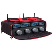 VOCOPRO UDH-CHOIR-4-MIB FOUR CHANNEL WIRELESS HANDHELD MICROPHONE SYSTEM IN A BAG