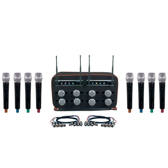 VocoPro 8 Channel Wireless Handheld Mic-In-Bag Package