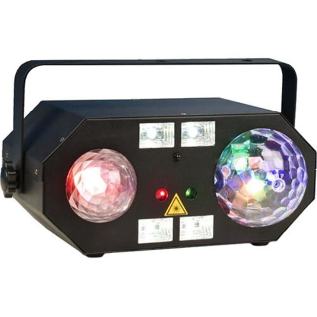 VocoPro DJ-SMART-LIGHTSHOW - 5-In-1 Multi-Effect Light with Water Wave, Moonflower, Strobe, UV & Lase