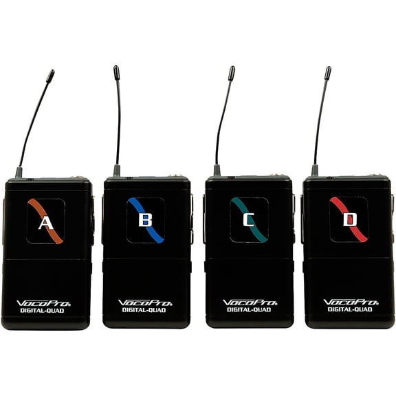 VocoPro FIELD-QUAD-B Portable 4 Lavalier Field/Camera-Mountable Wireless Microphone System, 902-927.2mHz Band 12