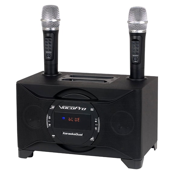 100W tablet/Smart TV Karaoke System with Dual wireless mics & Vocal Eliminator